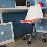 Silla de oficina blanca