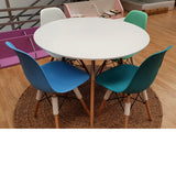 4 sillas DSW turquesa