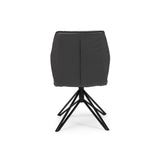 Silla giratoria tapizado lineal gris oscuro