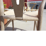 Silla Wishbone fresno decapado