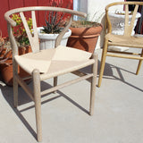 Silla Wishbone fresno decapado