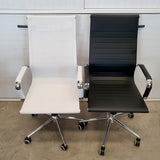 Silla de oficina negra respaldo alto negro