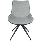 Sillón tapizado gris rombos