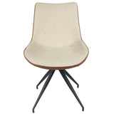 Sillón tapizado beige rombos