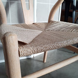 Silla Wishbone fresno decapado