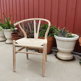 Silla Wishbone fresno decapado