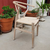 Silla Wishbone fresno decapado