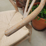 Silla Wishbone fresno decapado