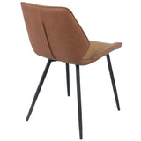 Sillón tapizado bicolor camel