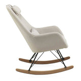 Balancín Mecedora Mid Century color crema