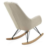 Balancín Mecedora Mid Century color crema