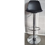 Taburete alto elevable con cojín blanco / gris / negro