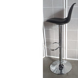 Taburete alto elevable con cojín blanco / gris / negro