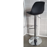 Taburete alto elevable con cojín blanco / gris / negro