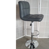 Taburete grande con capitoné blanco o gris oscuro