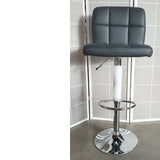 Taburete grande con capitoné blanco o gris oscuro