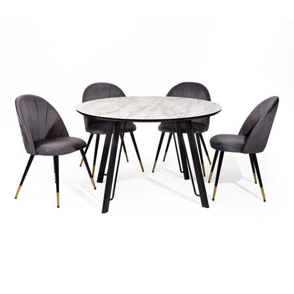 Mesa de comedor Art Decó 120cm
