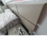 Dormitorio laca gris 135cm. EXPOSICIÓN