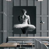 Foto sobre cristal bailarina 80x120 cm.