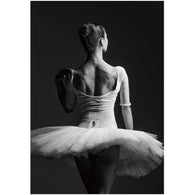 Foto sobre cristal bailarina 80x120 cm.