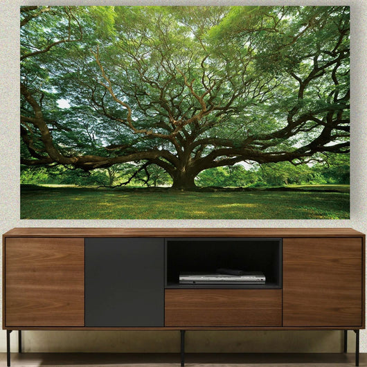 Mueble de TV de madera con vetas -Palisandro Interiorismo