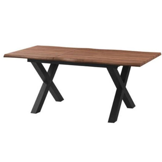 Mesa comedor extensible Miranda roble-negro