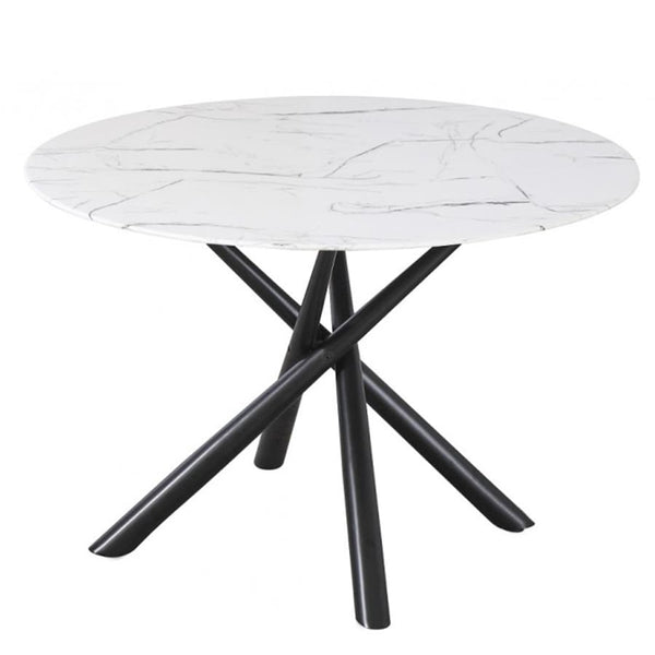 Mesa de comedor cristal mármol 120cm