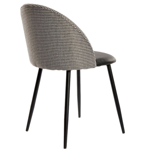 Juego De 4 Sillas De Comedor Tapizadas Sillas De Cocina Con Botones Y Patas De Madera Maciza Negra Gris Juego De 4 Sillas De Comedor Tapizadas Sillas De Cocina Con Botones Y Patas De Madera Maciza Negra Gris