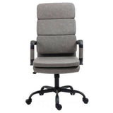 Silla de oficina acolchada extra gris