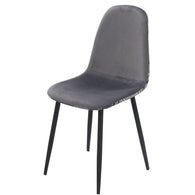 4 sillas vegetación gris