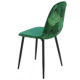 4 sillas tapizadas tropical verde