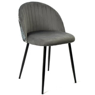 4 sillas tropical gris