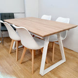 Mesa de comedor extensible roble 140-180 x 80 cm.