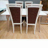 4 sillas comedor tapizado marrón EXPOSICIÓN