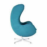 Silla Egg tejido turquesa - Arne Jacobsen