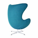 Silla Egg tejido turquesa - Arne Jacobsen