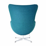 Silla Egg tejido turquesa - Arne Jacobsen