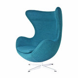 Silla Egg tejido turquesa - Arne Jacobsen