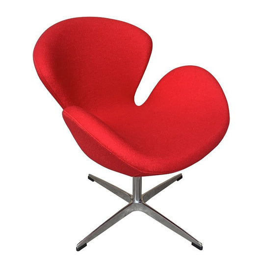 Silla Swan tejido rojo - Arne Jacobsen