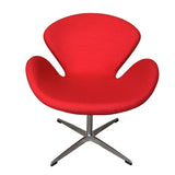 Silla Swan tejido rojo - Arne Jacobsen