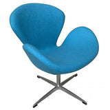 Silla Swan tejido turquesa - Arne Jacobsen