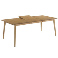 Mesa de comedor chapa de roble extensible 150-200 x 90 cm.