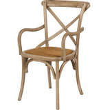 Sillón Thonet de madera natural colonial con brazos