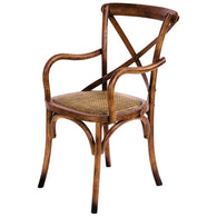 Sillón Thonet roble barnizado colonial con brazos