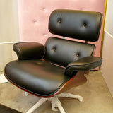 Sillón de piel negro - Lounge Chair