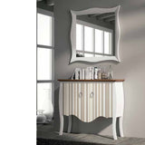 Mueble de recibidor neoclásico 80 cm. con espejo, ELIGE