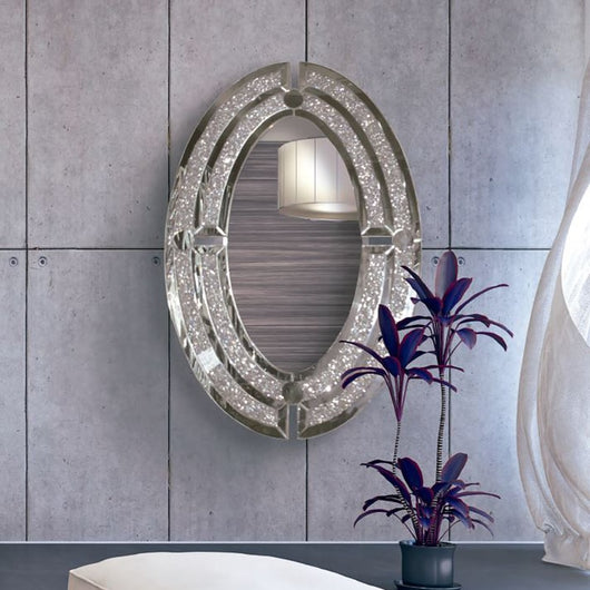 Espejo ovalado triple marco luxury 120 x 80 cm.