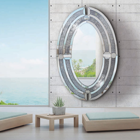 Espejo ovalado triple marco luxury 175 x 116 cm.
