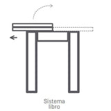 Consola extensible a mesa de comedor 120 x 90 cm. distintos acabados