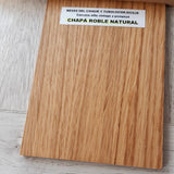 Mesa redonda extensible CHAPA DE ROBLE 120-160-200 cm.